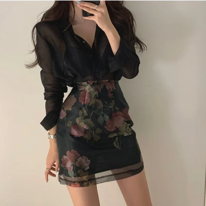 Fly Line - Elegant Women 2 Piece Sets Black