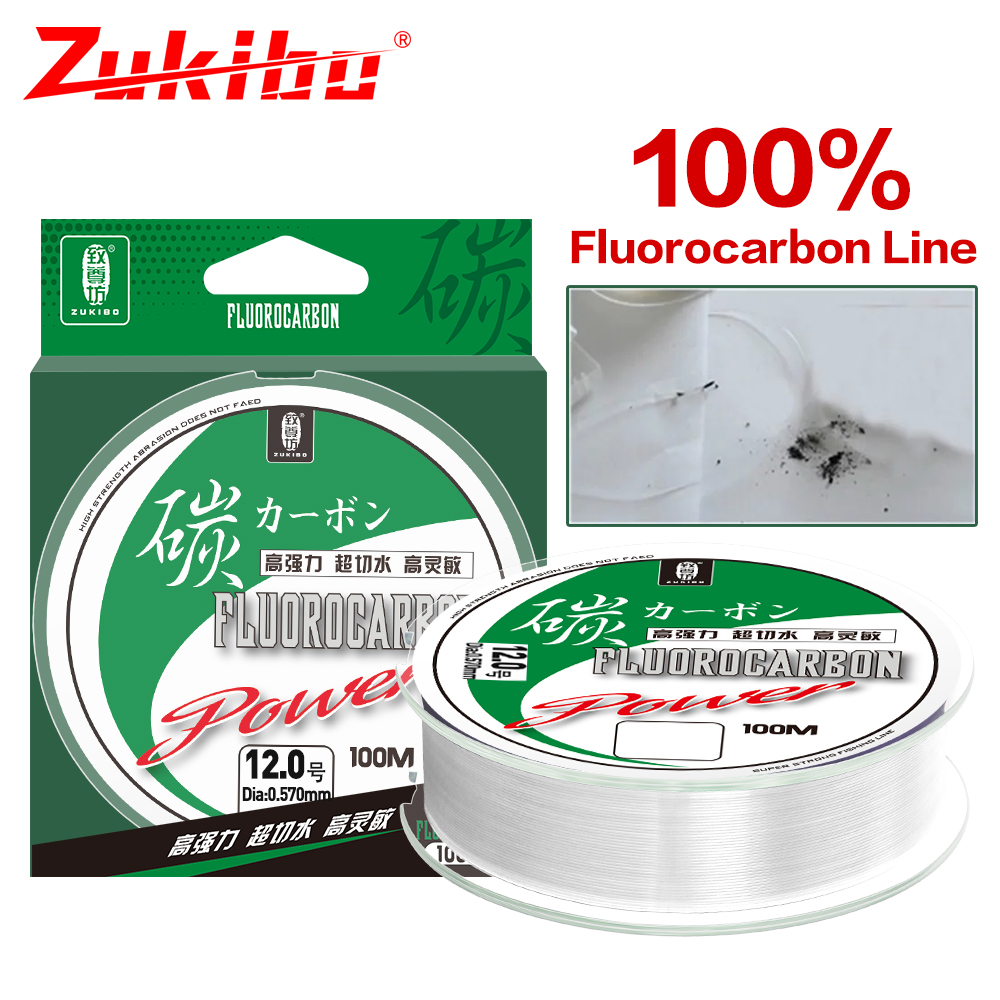 ZUKIBO 50m 100m 100% Fluorocar - Ice Fishing Line recension och pris