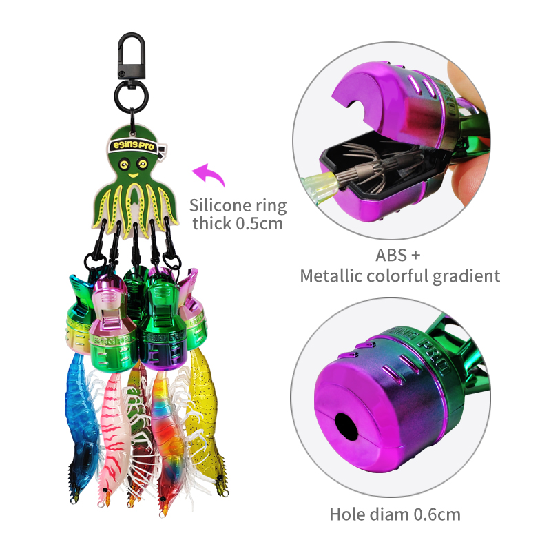 New Electroplating Squid Jig B - Fishing Line Dispenser recension och pris